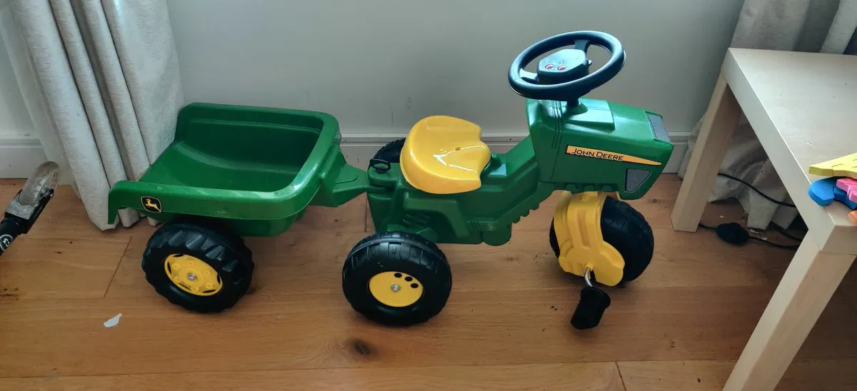 John Deere Tractor with Trailer kids - Image 1