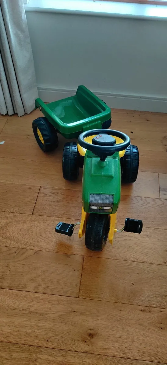 John Deere Tractor with Trailer kids - Image 2