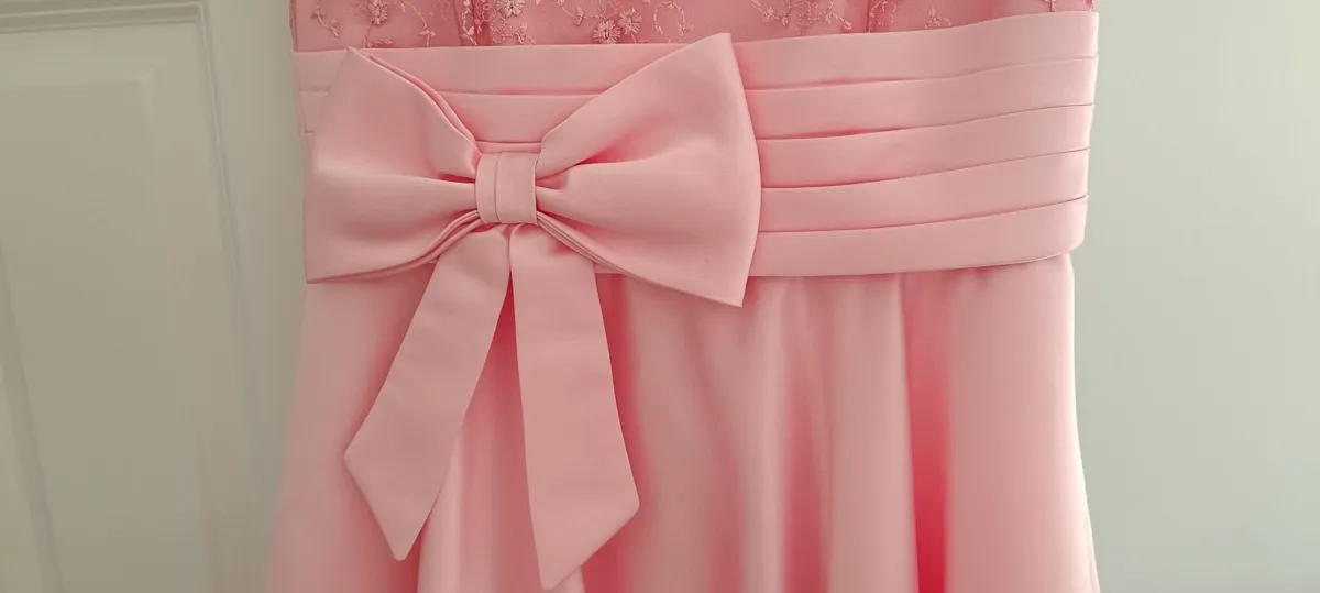 Stunning handmade Pink Dress - Image 2
