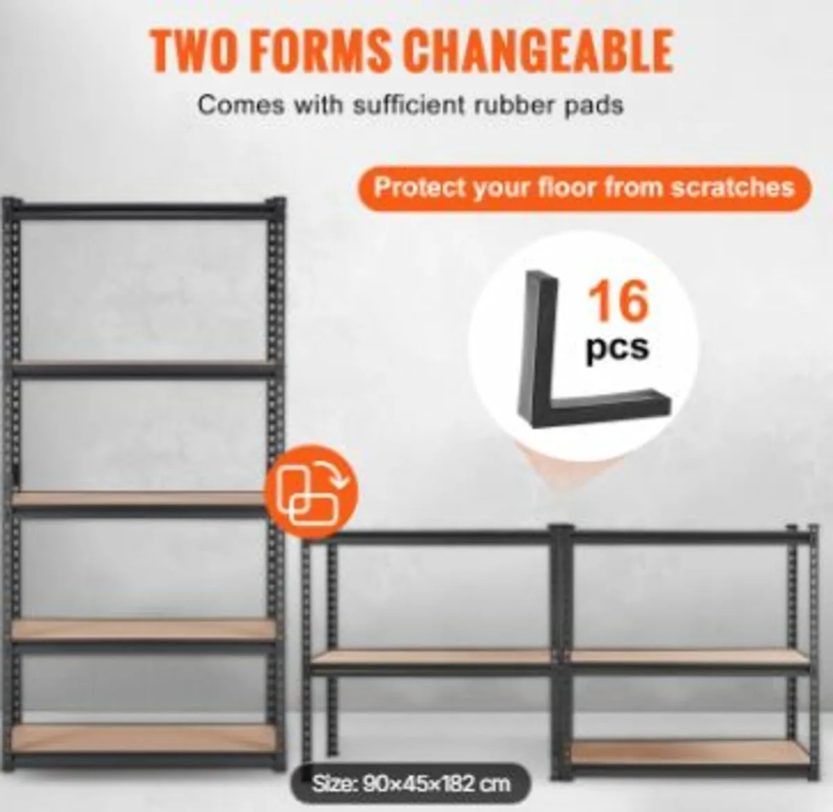 Storage Shelving Unit, 5-Tier Adjustabl - Image 3