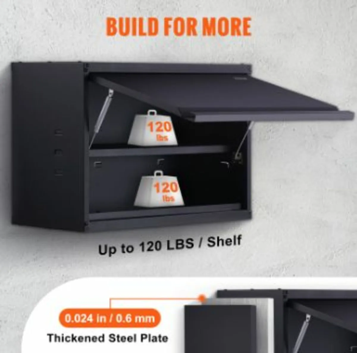 Metal Storage Cabinet, 120lbs Load Capacity per - Image 2