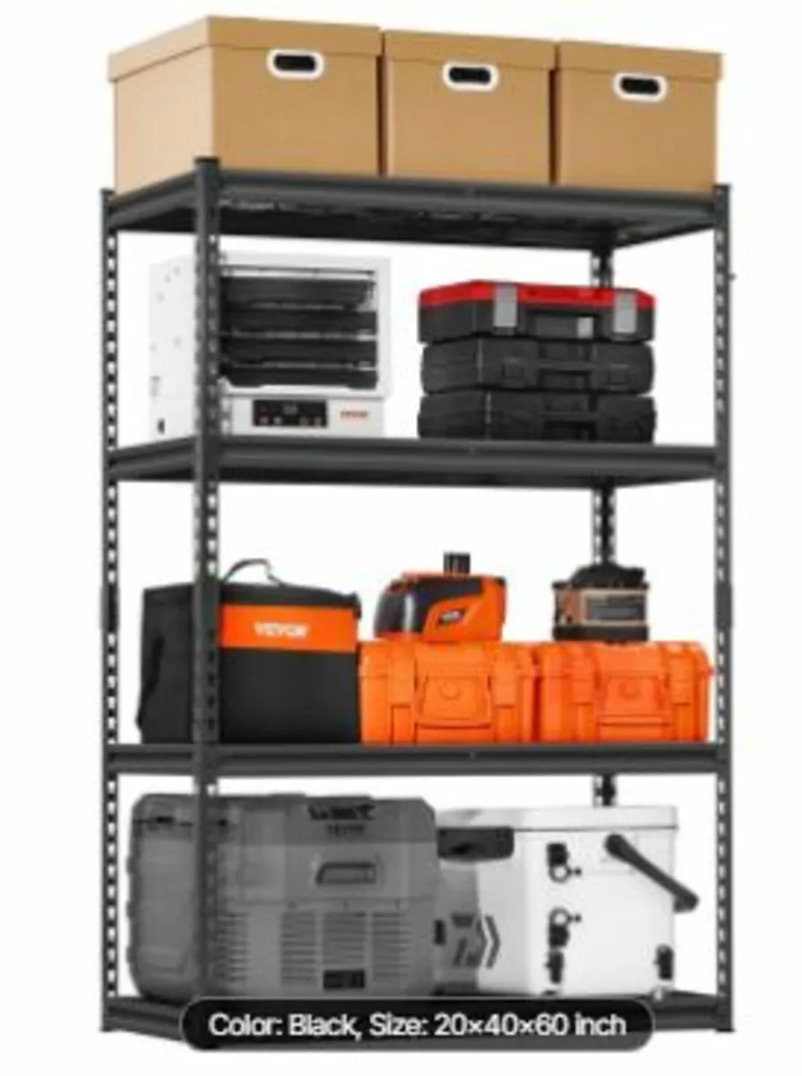 Storage Shelves 4 Tier Adjustable Heavy - Image 1