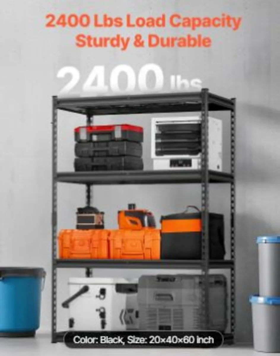 Storage Shelves 4 Tier Adjustable Heavy - Image 2