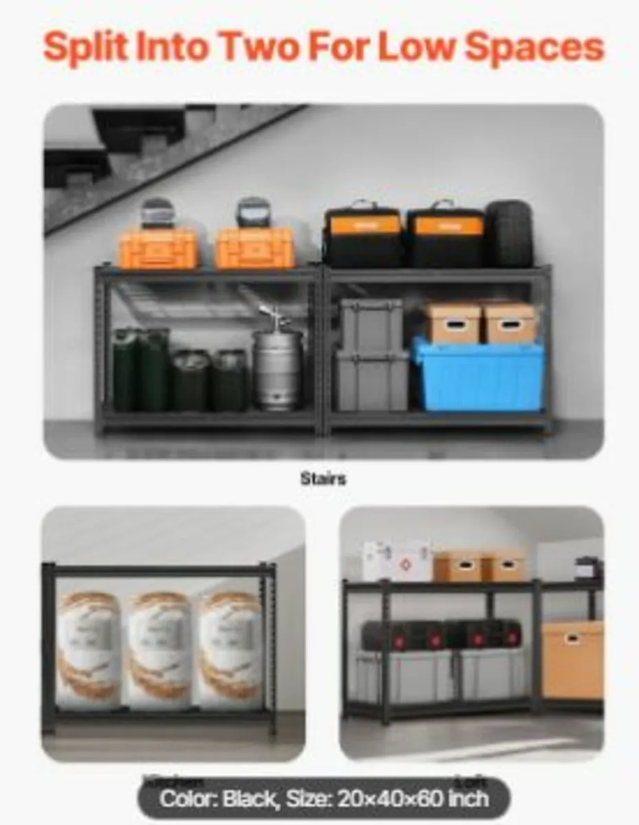 Storage Shelves 4 Tier Adjustable Heavy - Image 4