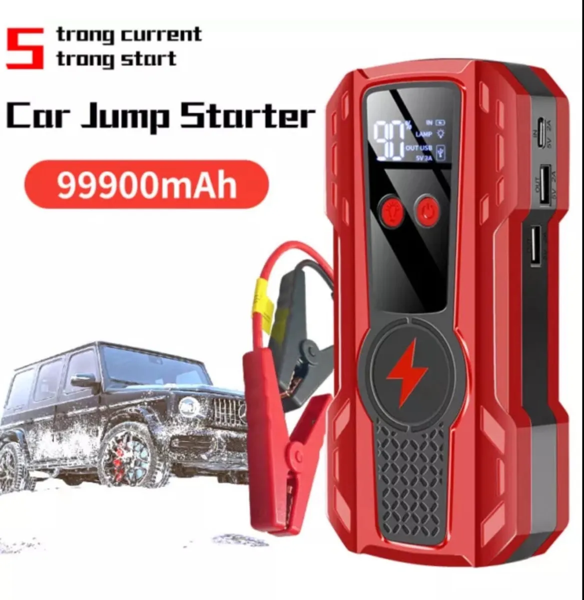 99900mAh Portable Car Battery Jump Starter NEW - Image 1