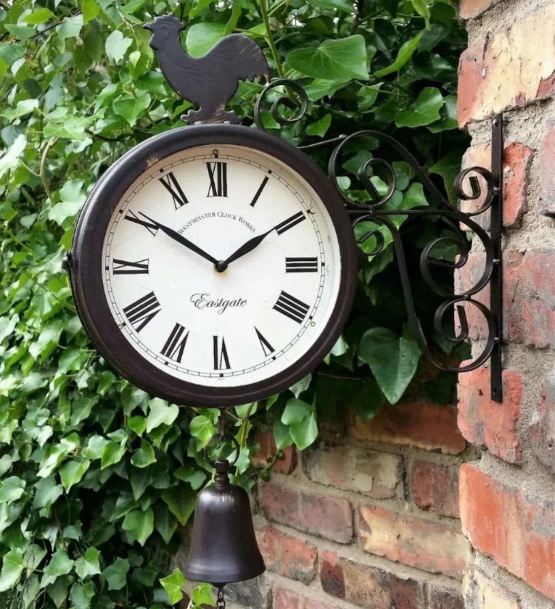 Outdoor Garden Wall Clock Double Sided NEW - Image 2