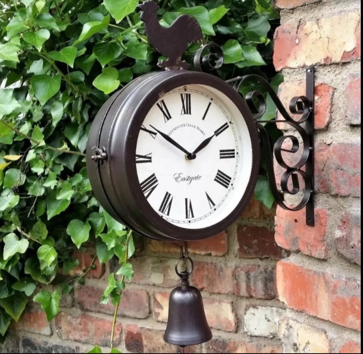 Outdoor Garden Wall Clock Double Sided NEW - Image 4