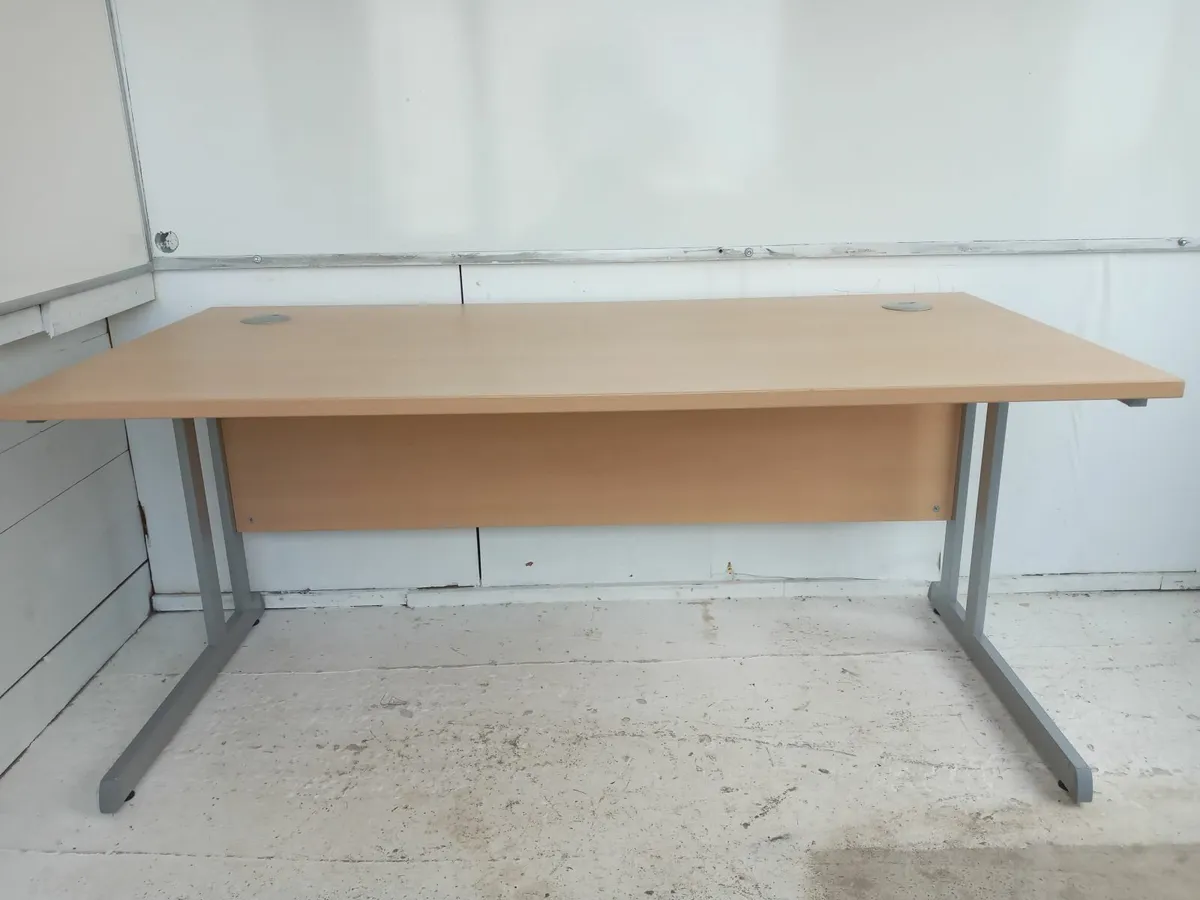 Delivery - 4 x Office Desks Good Condition - Image 3