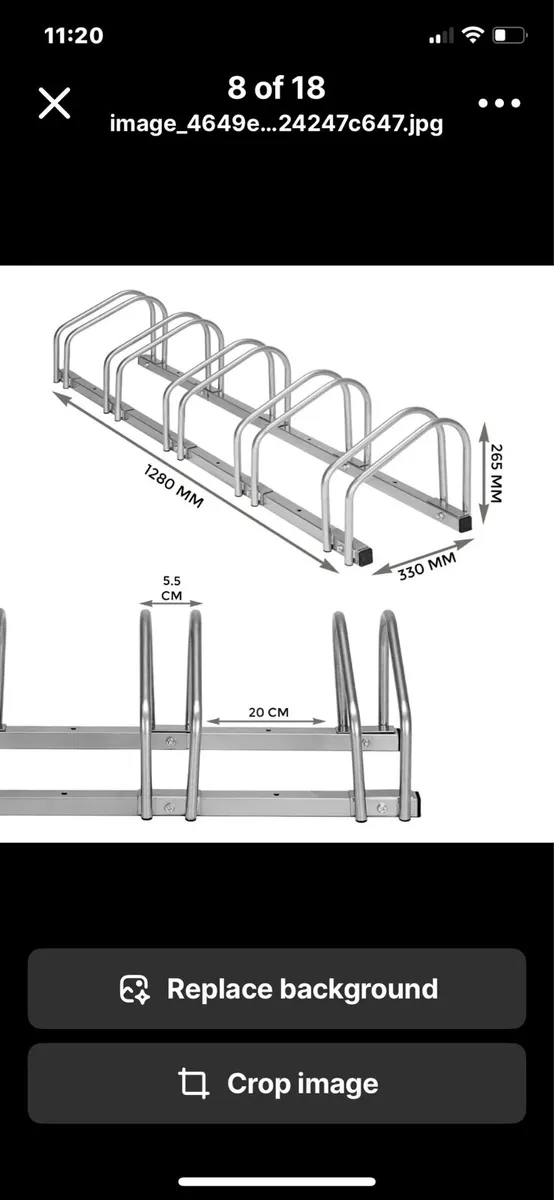 5 Bicycle Parking Stand Steel Pipe Bike Rack - Image 3