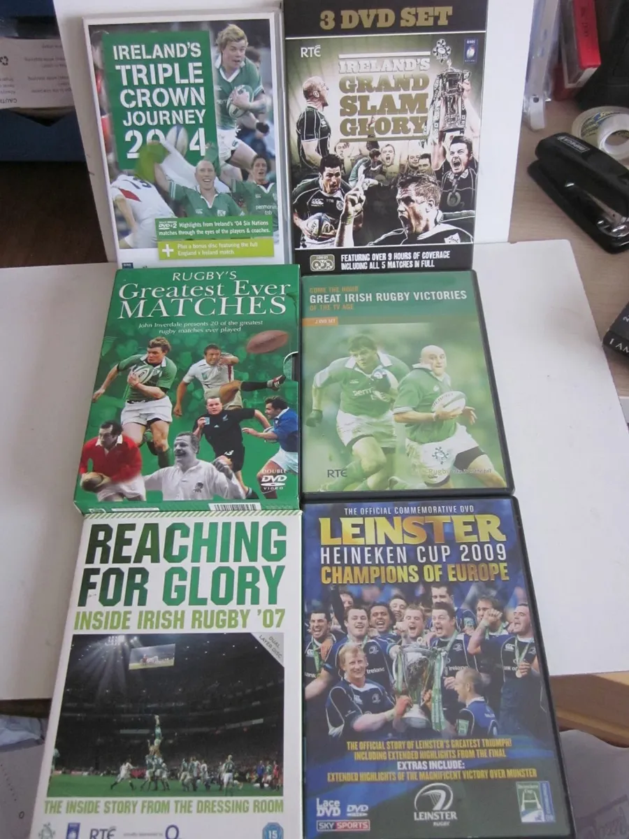 Bundle of Irish Rugby DVD's - Image 1