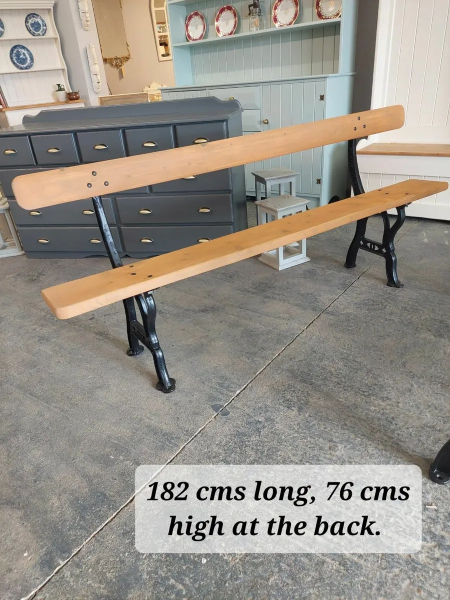 1940s, 50s jp corry railway, utility bench - Image 1
