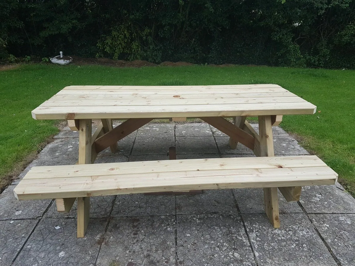 6ft Picnic Tables - Image 2
