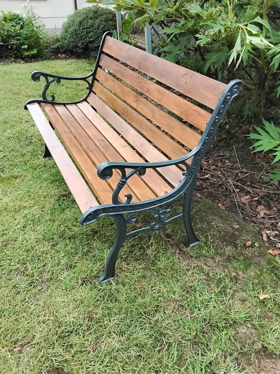 Cast iron garden bench - Image 2
