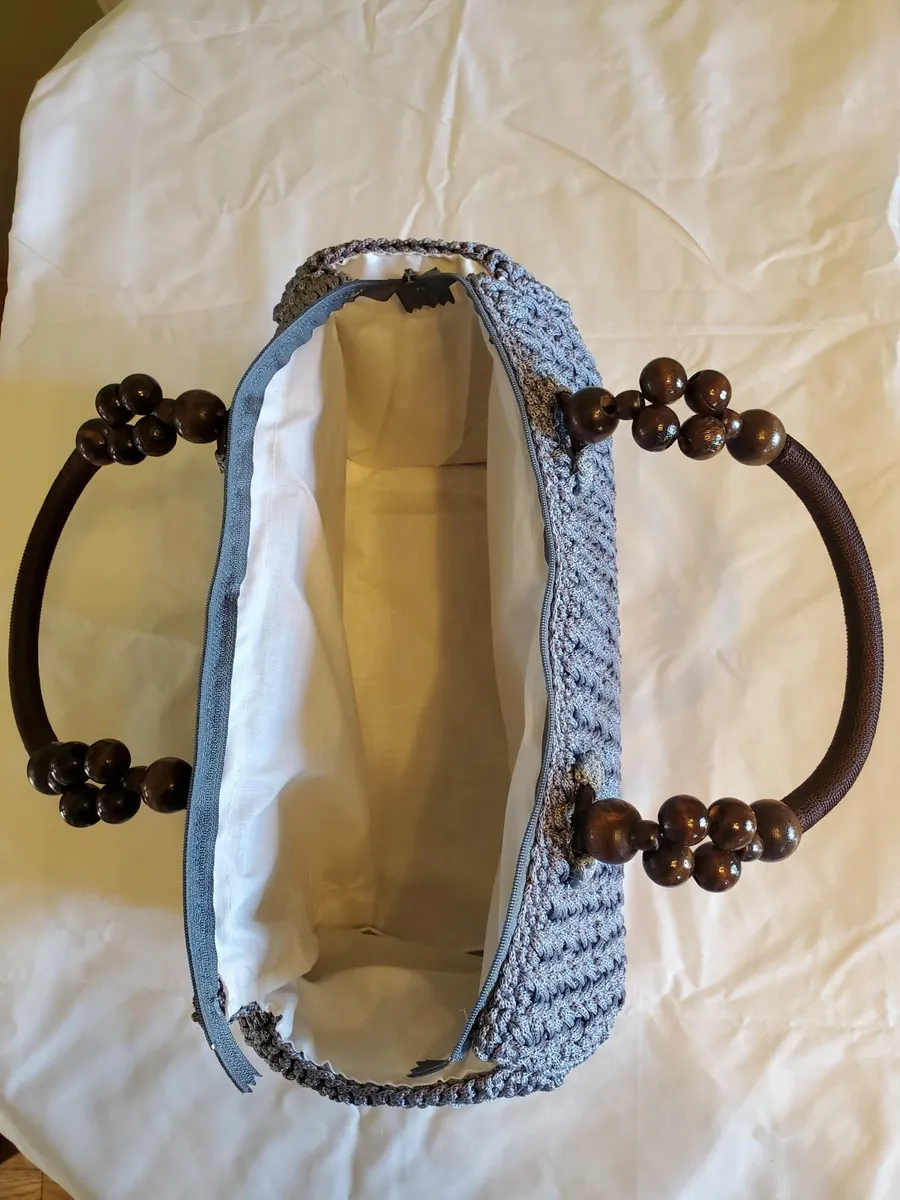 Handmade Crochet Polyester Macrame Boston Bags - Image 4