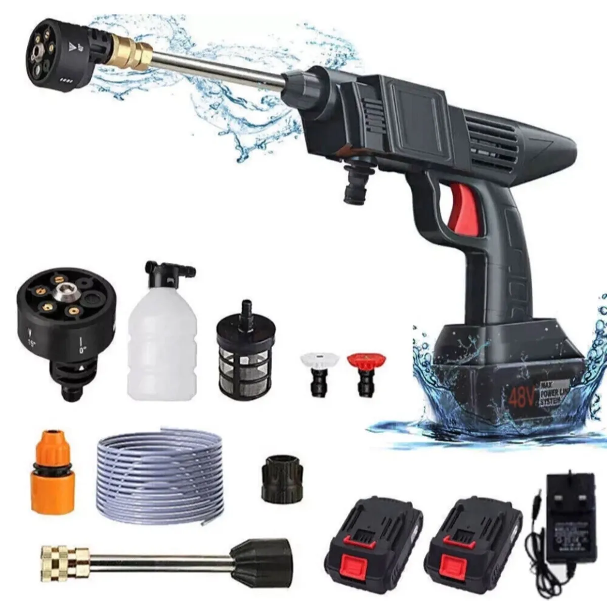 Portable Cordless Pressure Car Washer NEW - Image 2
