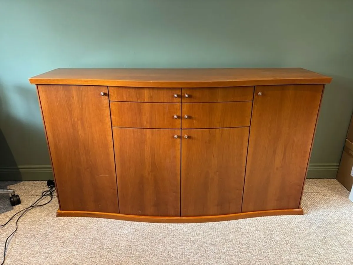 Modern Skovby Kirsebaer Bowfront Cherry Sideboard - Image 1