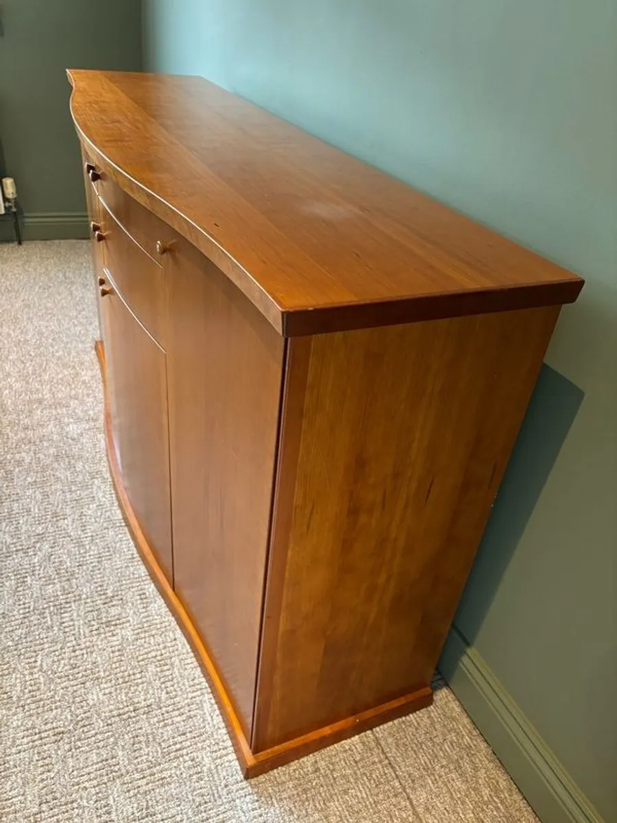 Modern Skovby Kirsebaer Bowfront Cherry Sideboard - Image 3