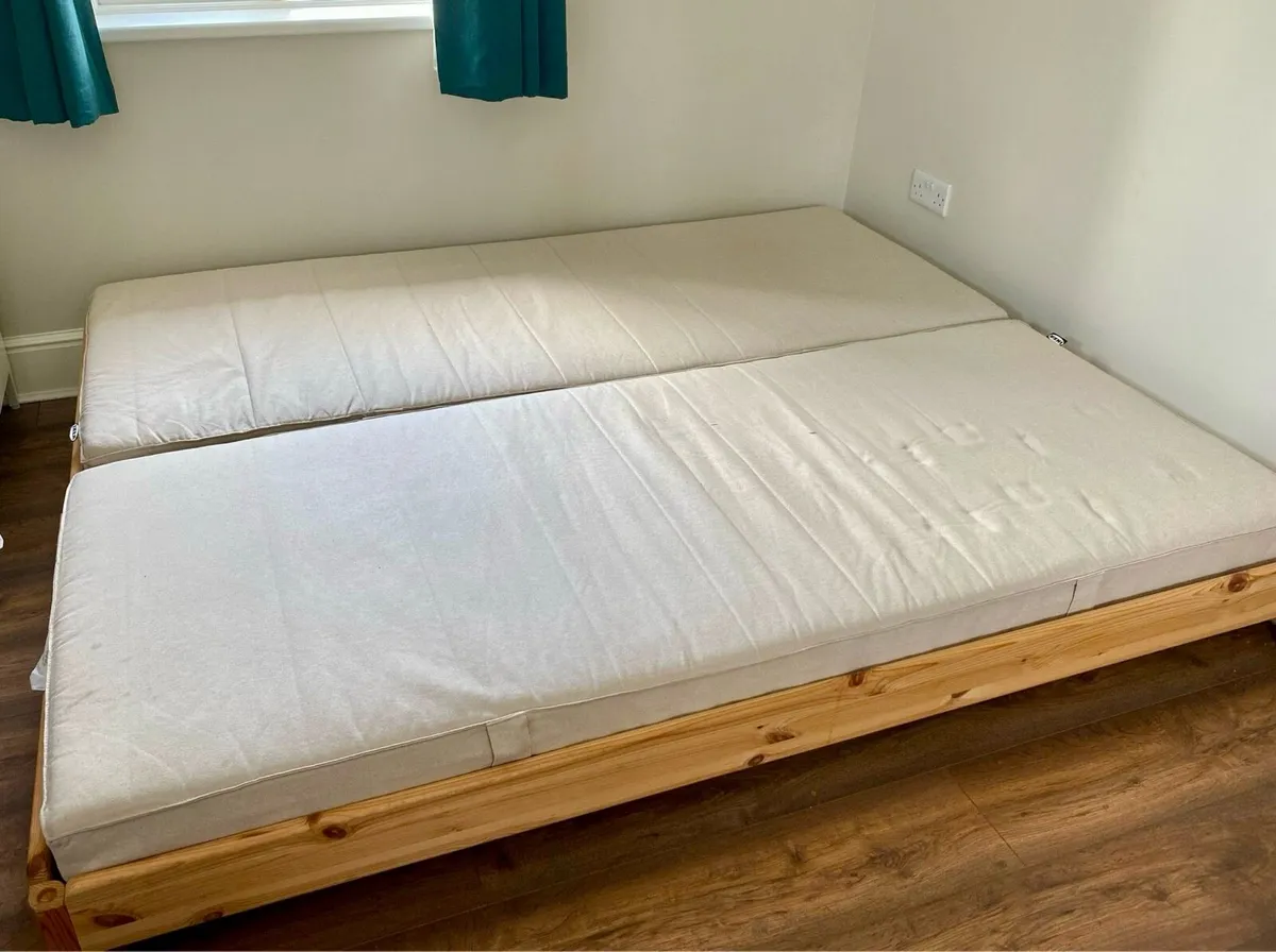 IKEA Stackable Bed with 2 mattresses - Image 1