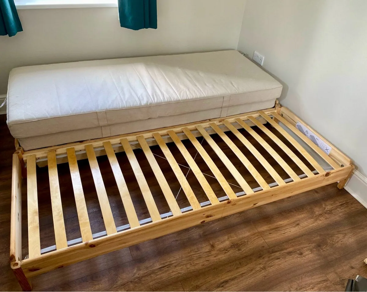 IKEA Stackable Bed with 2 mattresses - Image 2