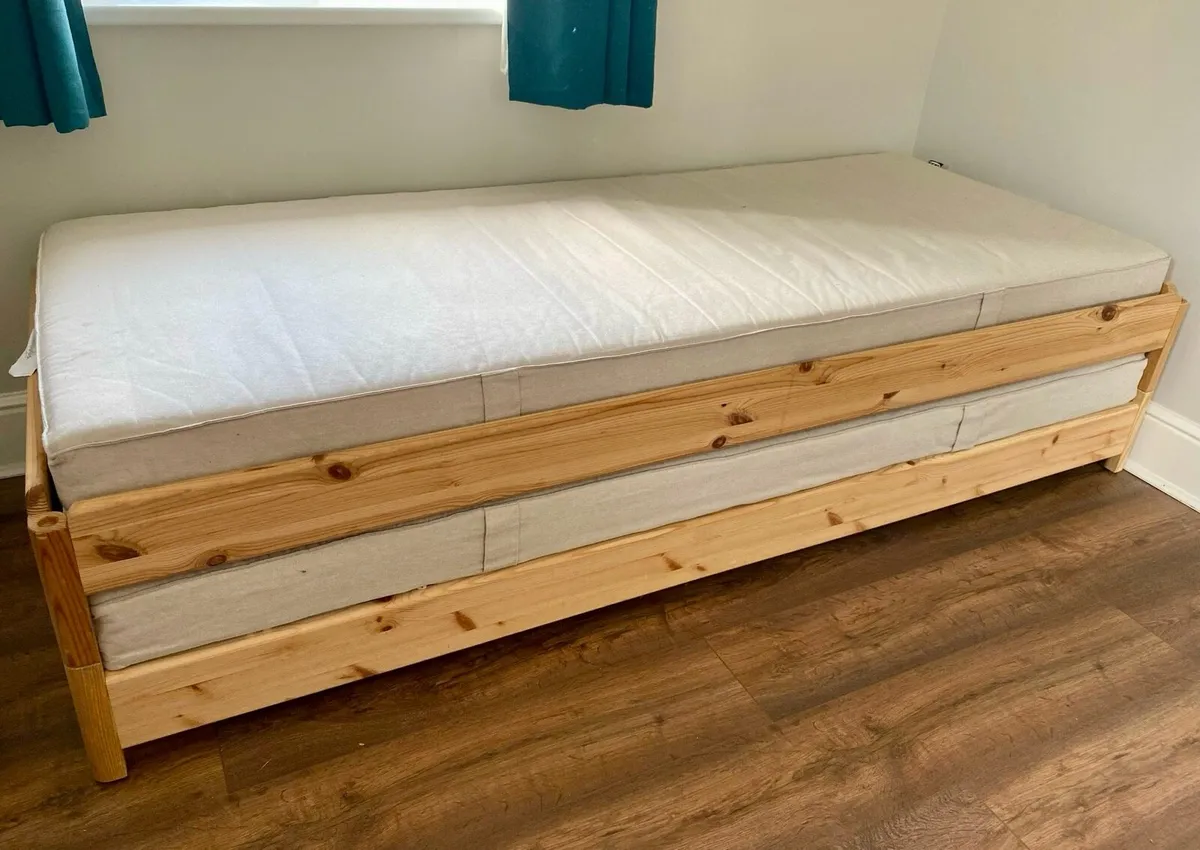 IKEA Stackable Bed with 2 mattresses - Image 3