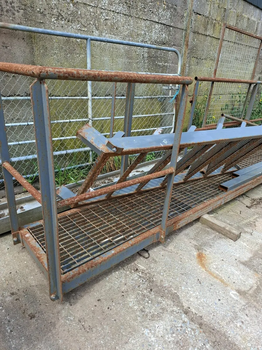 Industrial agricultural platform deck walkway - Image 1