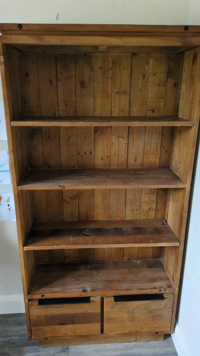 Reclaimed wood bookcase - Image 1