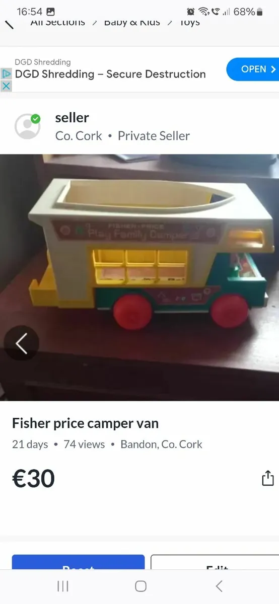 Fisher price camper van