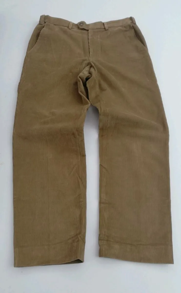 M&S tailoring luxury corduroy mens trousers chinos - Image 1