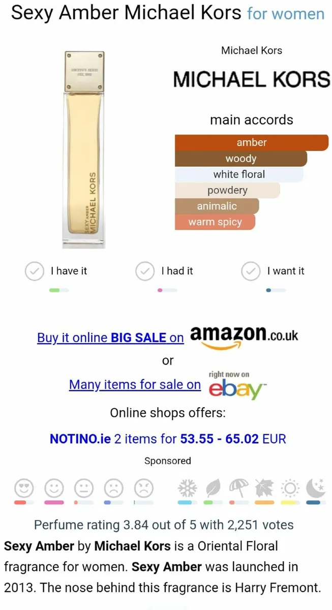 Michael Korse Sexy Amber EDP 50 ml - Image 3