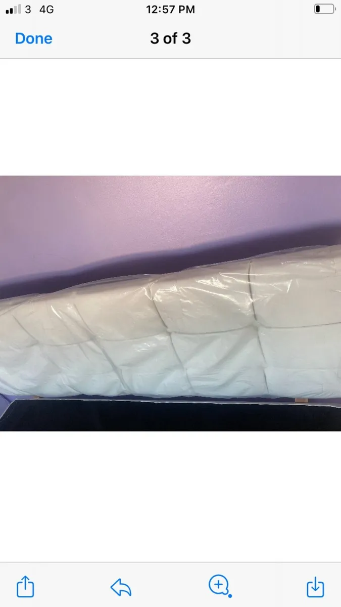 New King size cream base and headboard - Image 3
