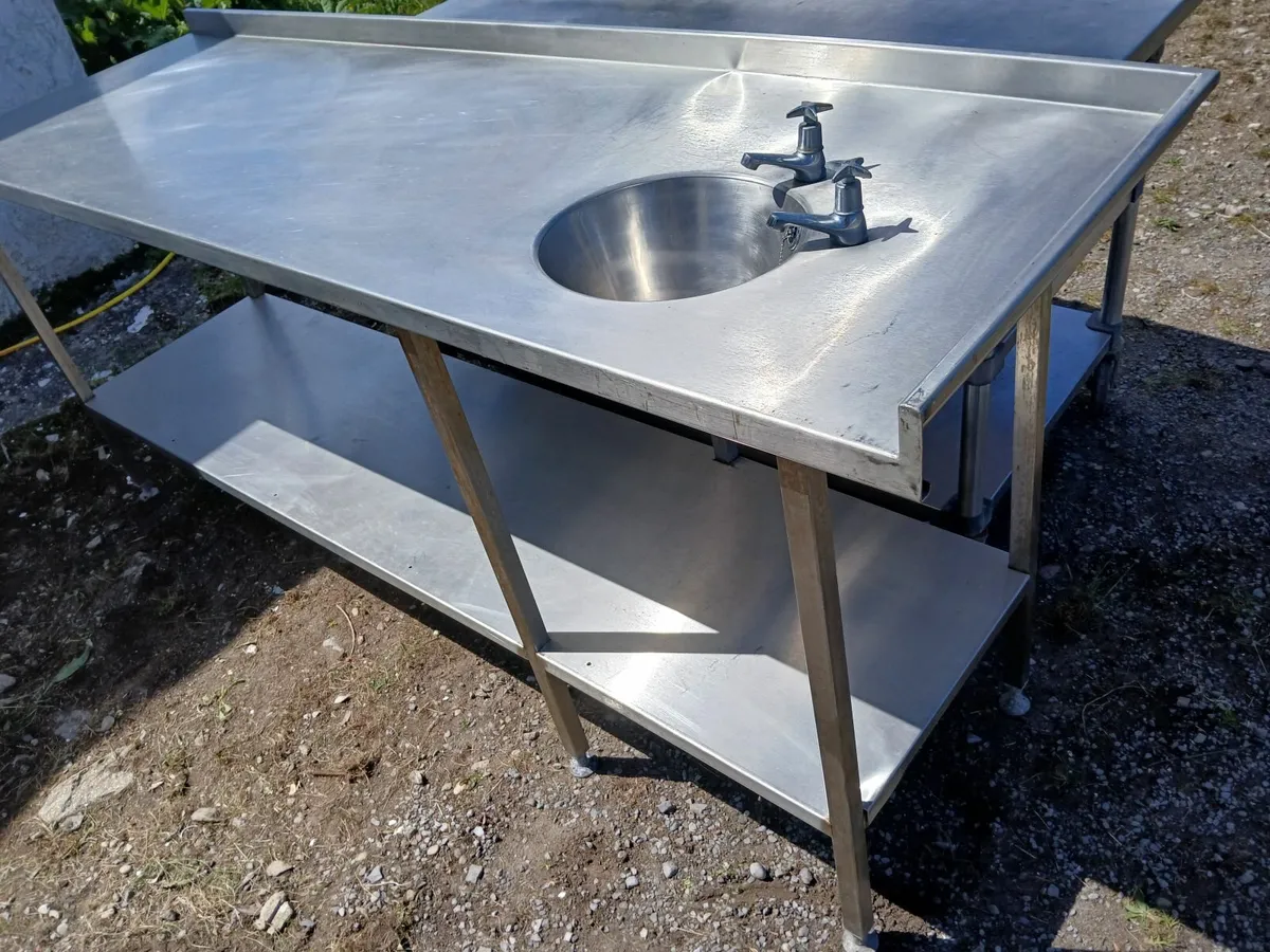 Staneless steel table /sink delivered .. - Image 2