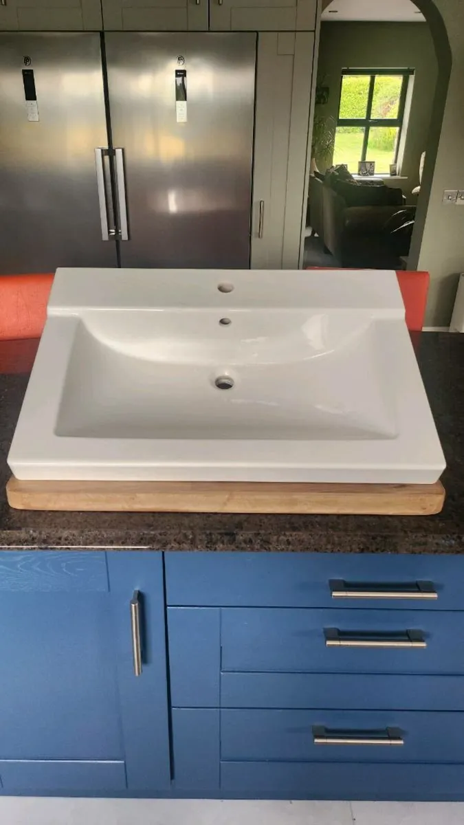 Ikea Ceramic bathroom sink 800mm - Image 1