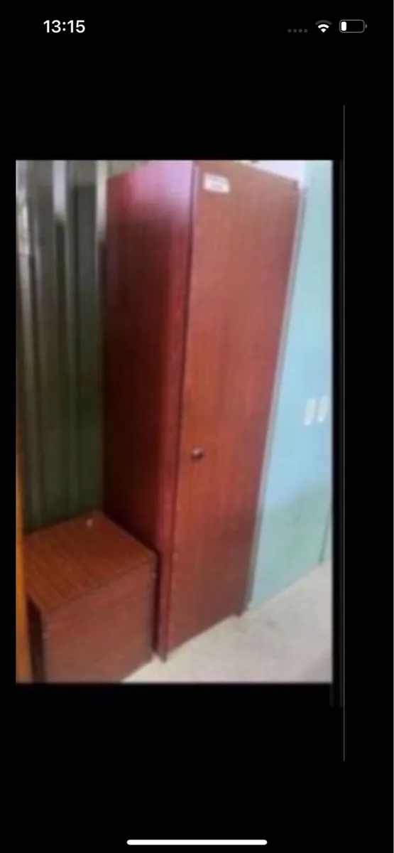 Slimline wardrobe with box for top - Image 1