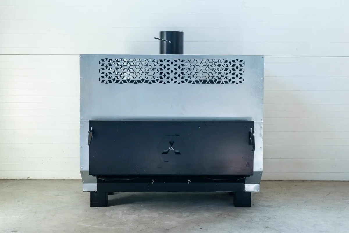 NG50 KW air heater for wood up to 1000 m2. - Image 1