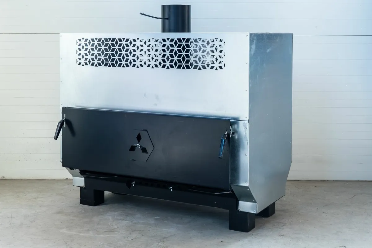 NG50 KW air heater for wood up to 1000 m2. - Image 4