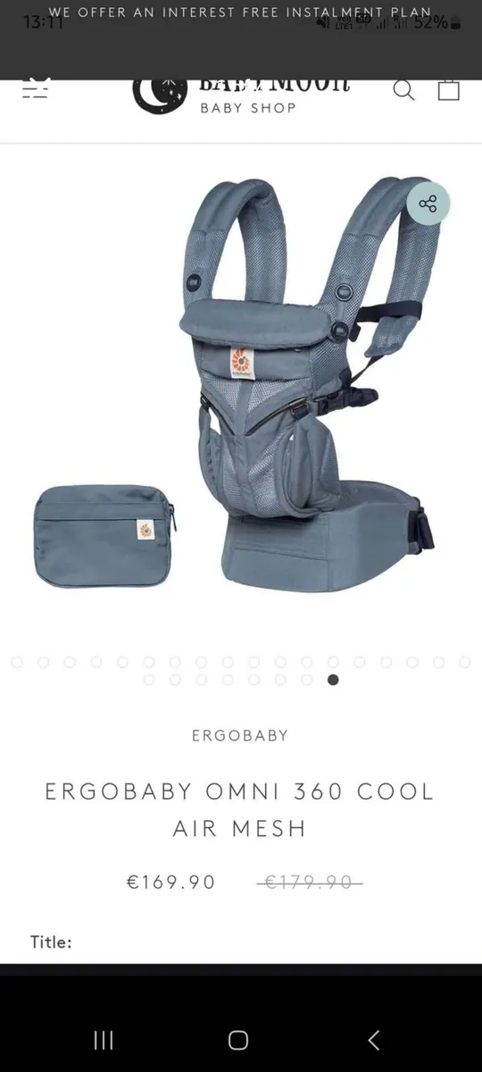 ErgoBaby Omni360 Baby Carrier - Image 1