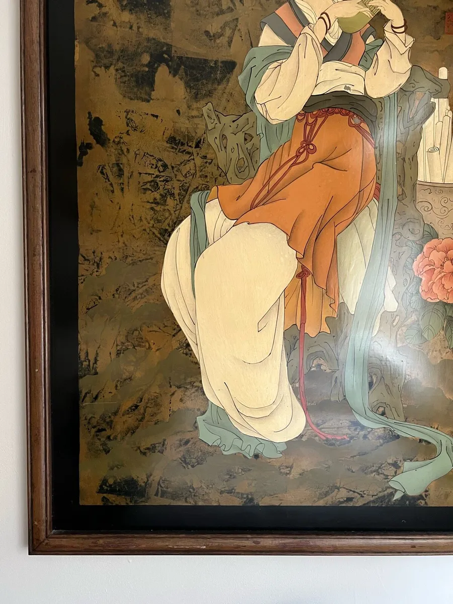 Stunning Chinese painting on board - Image 2