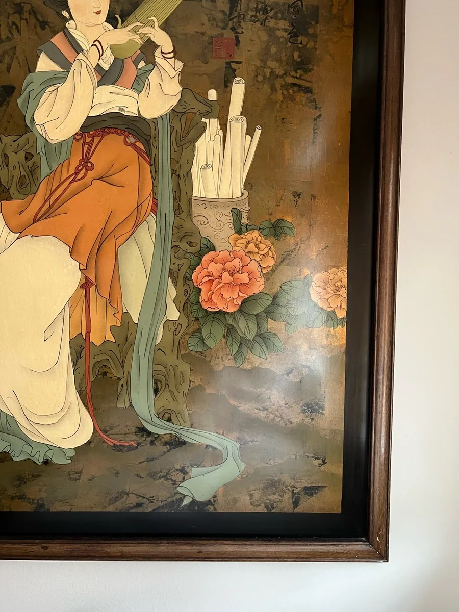 Stunning Chinese painting on board - Image 3