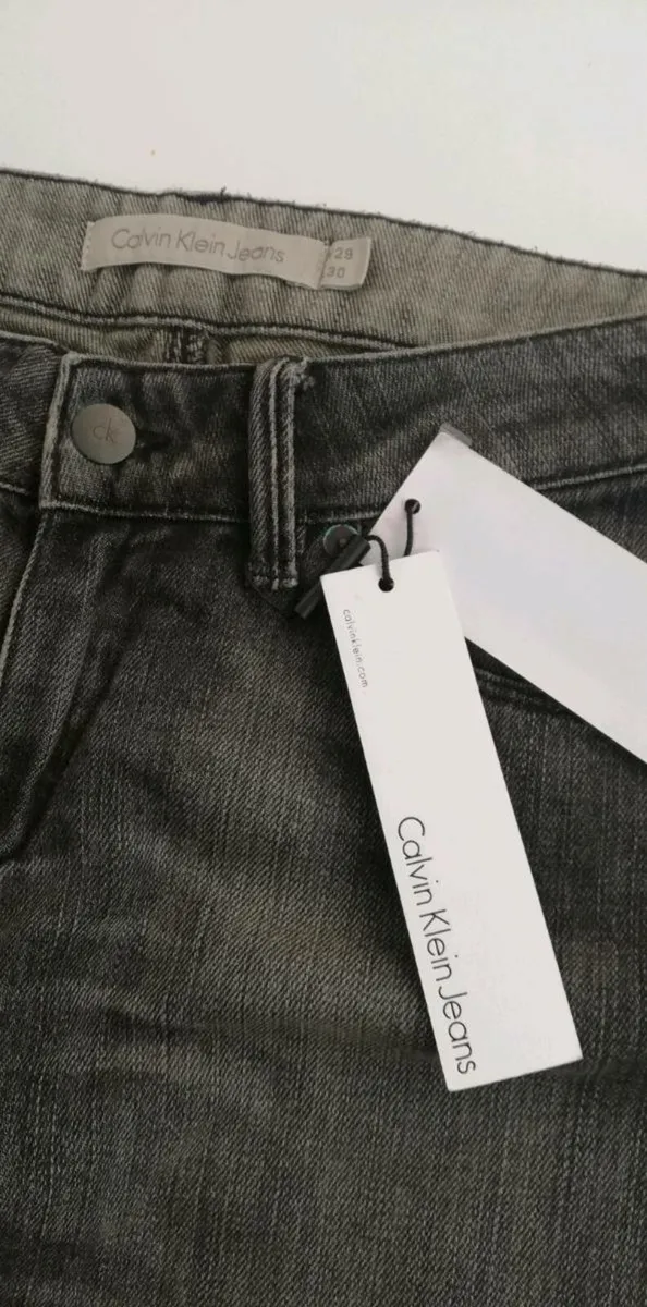 Calvin Klein Mens Low Rise Skinny jeans Grey - Image 2