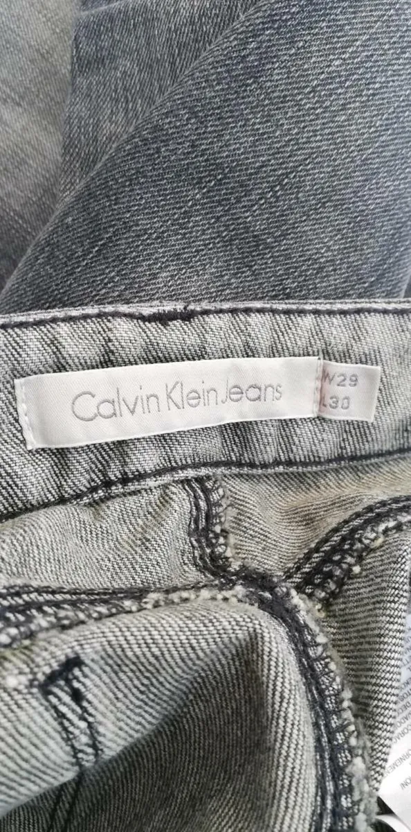 Calvin Klein Mens Low Rise Skinny jeans Grey - Image 3