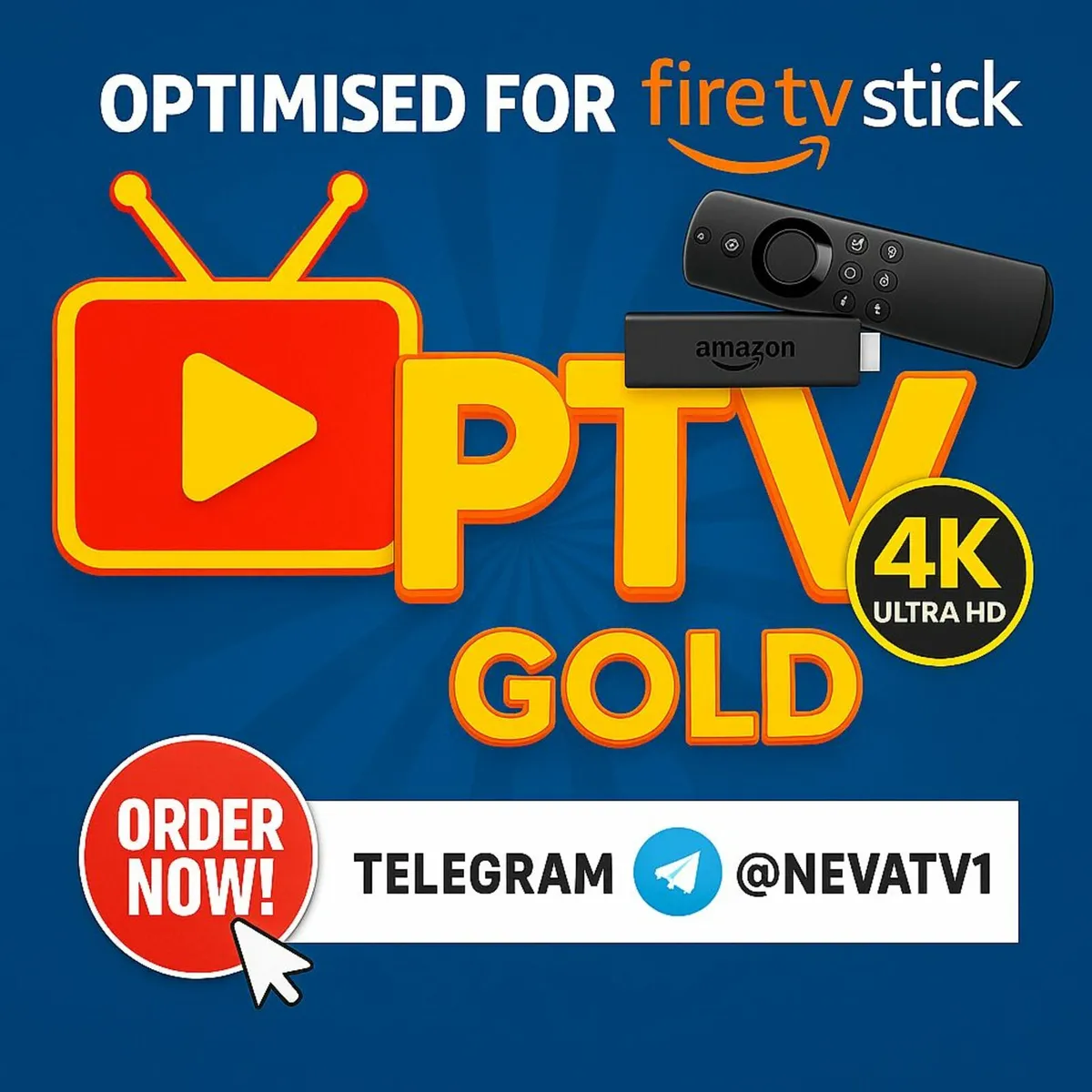 IP-TV Top Gold Server 4K (Firestick) - 1 year