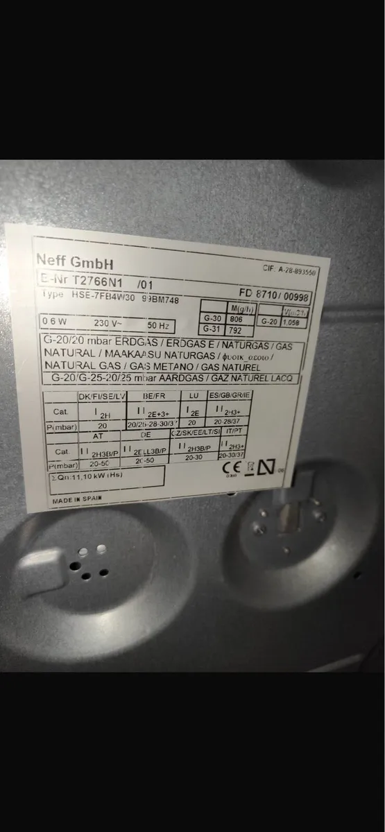 Neff Gas hob - Image 2