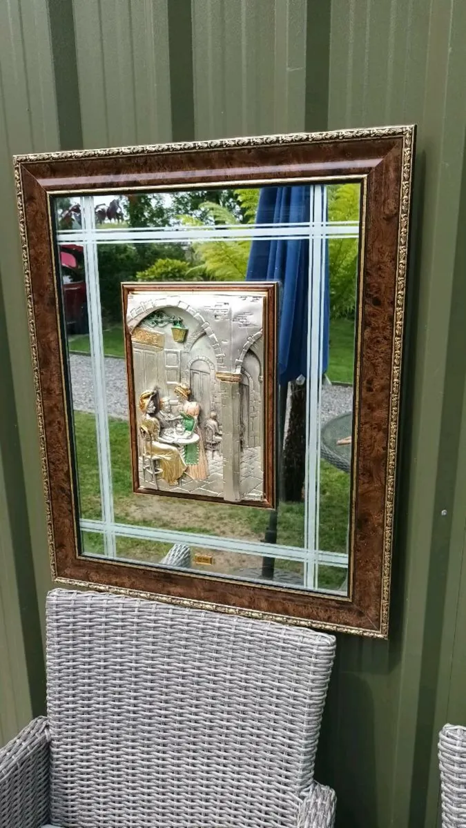Rare vintage Italian mirror, no damage, D18 - Image 1