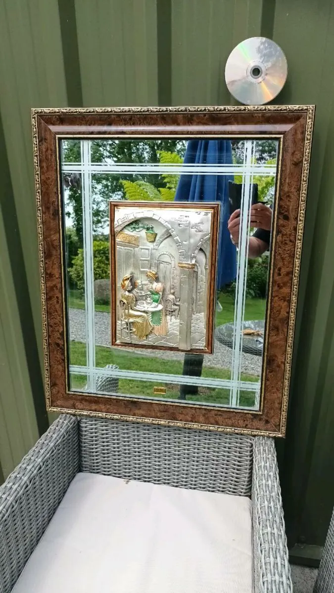 Rare vintage Italian mirror, no damage, D18 - Image 2
