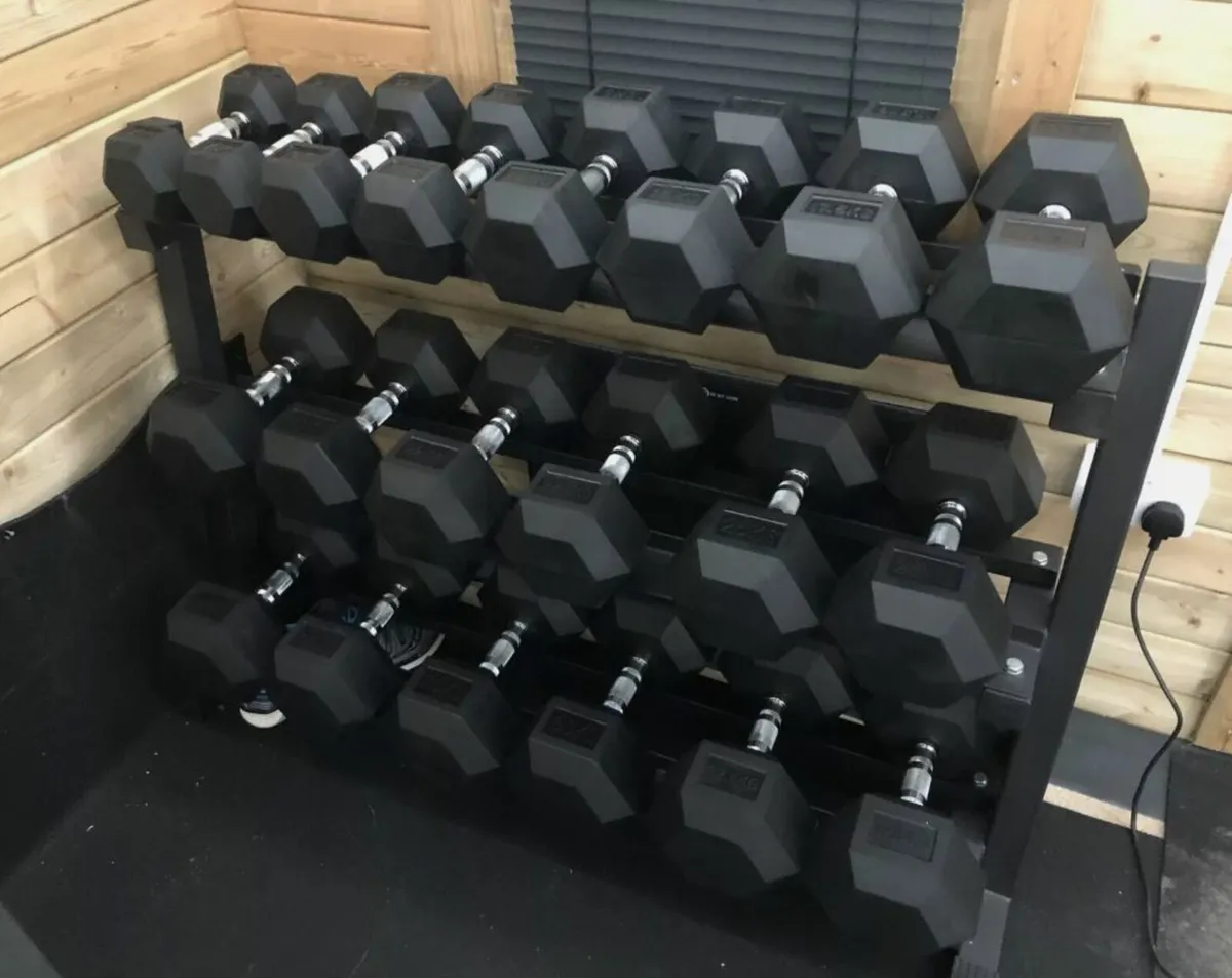 210KG HEX DUMBBELL 6PAIR Set - Image 1