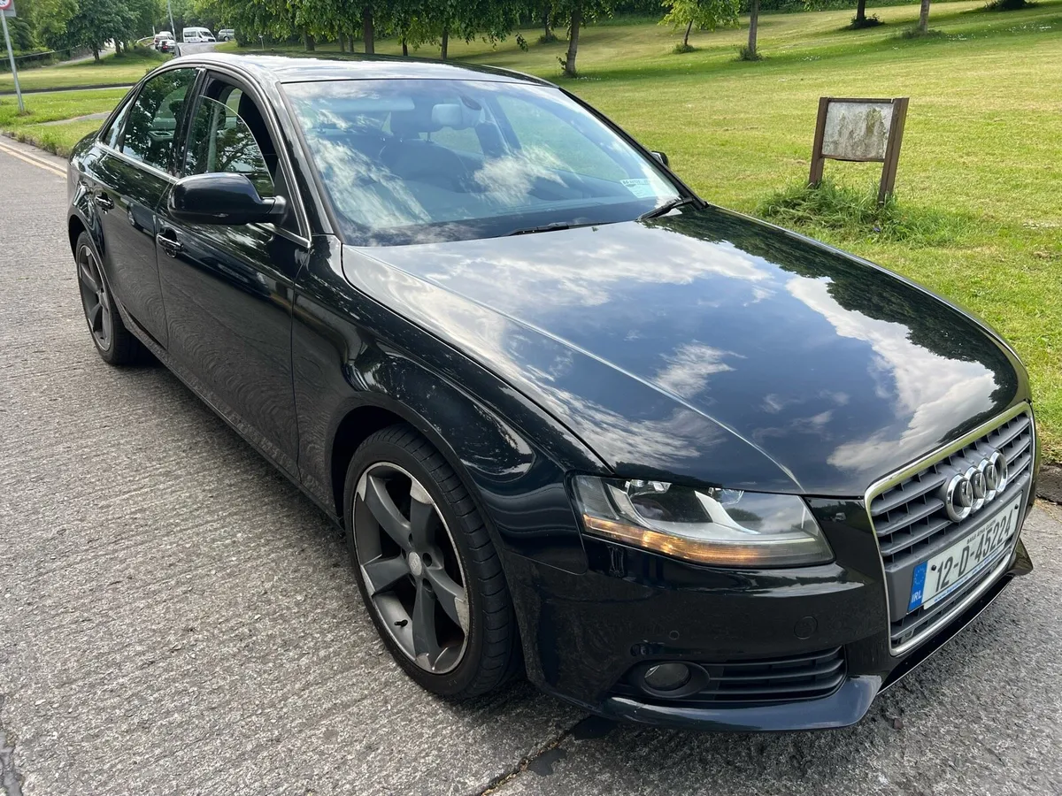 2012 Audi A4 2.0 TDI Black Leathers NCT 05/26 - Image 1