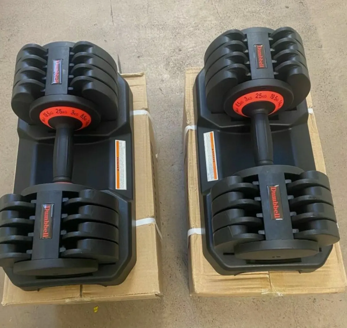 Adjustable Dumbbells 2 x 25kg Pair Set(50KG Total) - Image 3