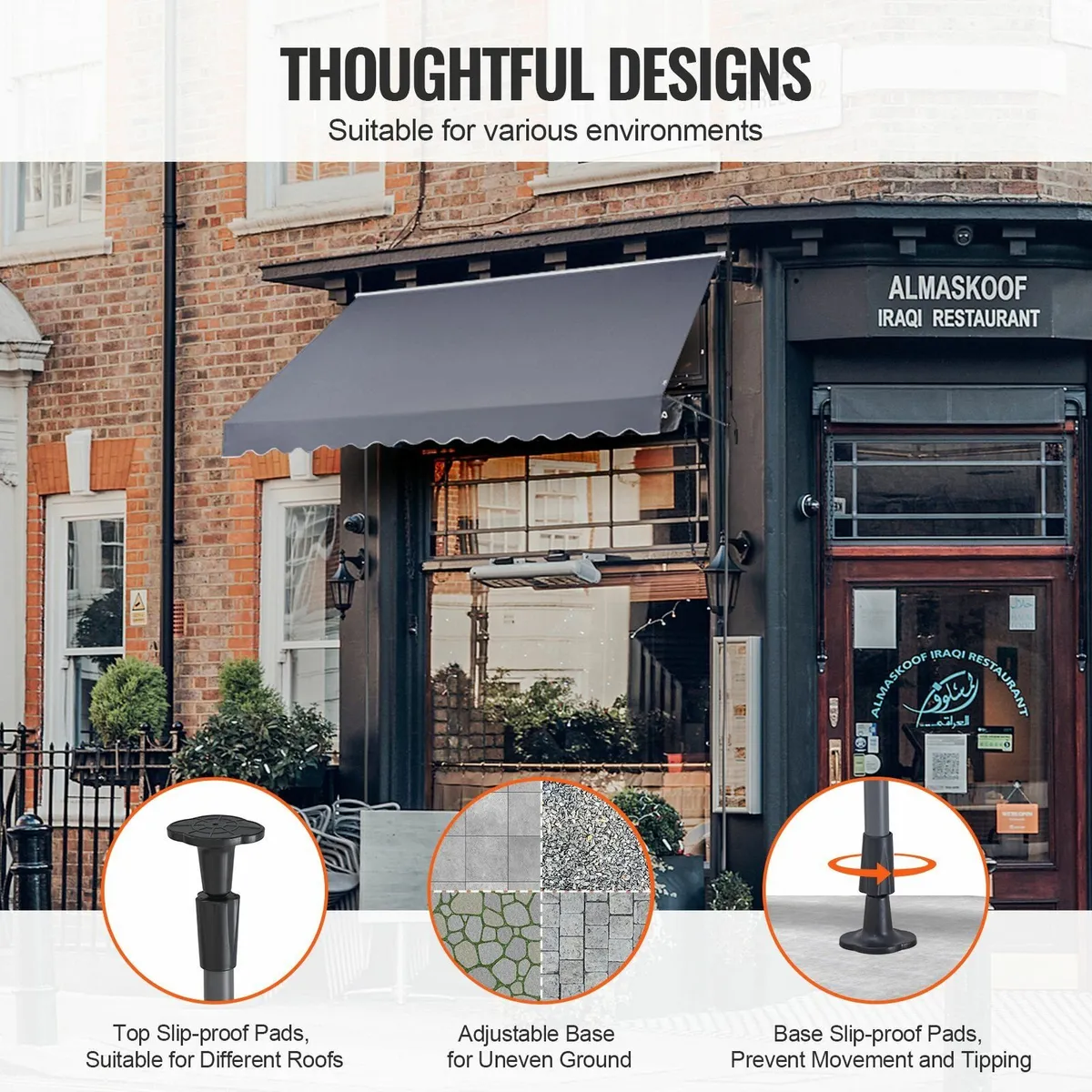 3.5 M Patio Awning Retractable Awning Sunshade She - Image 2