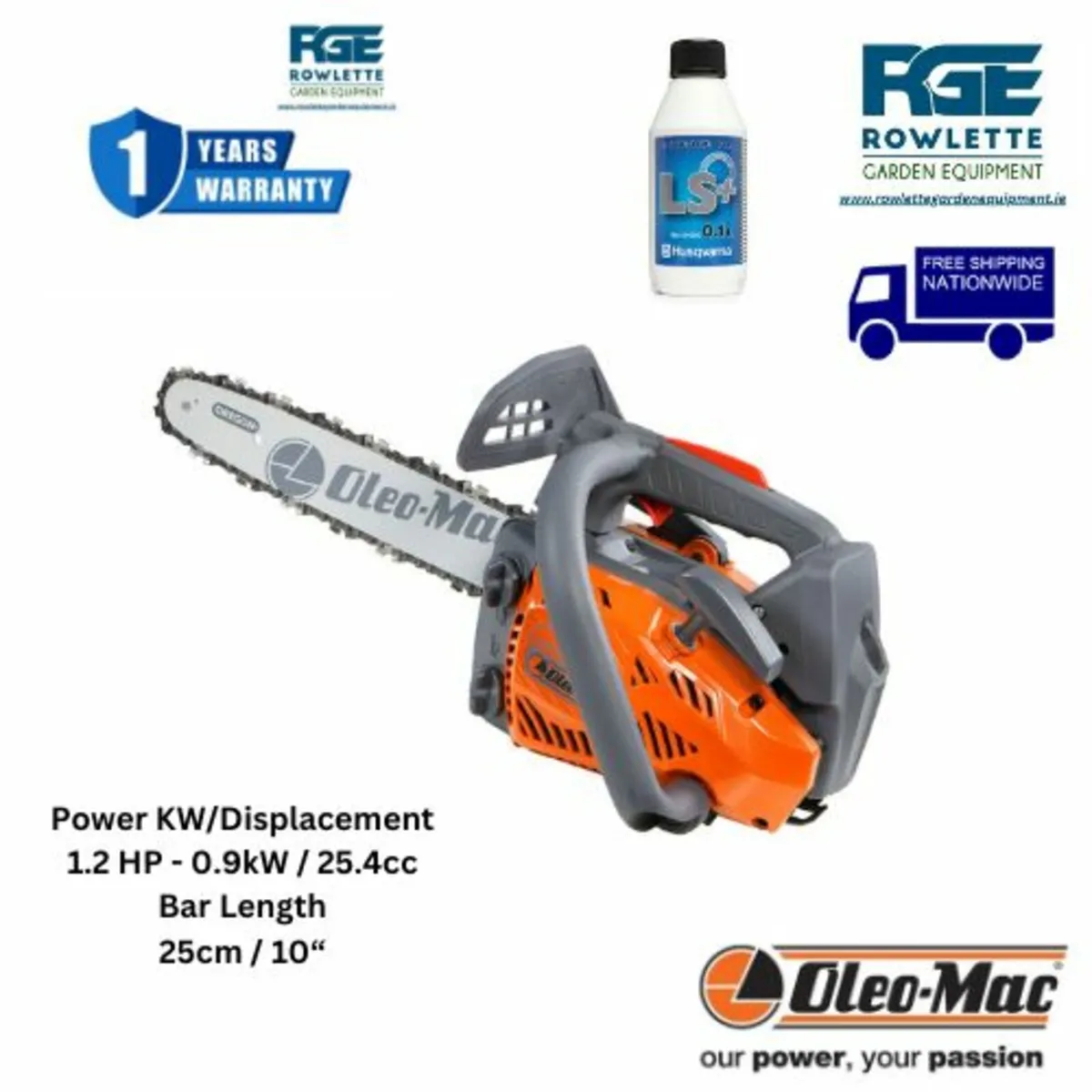 Oleo mac GSTH240 Chainsaw - Image 1