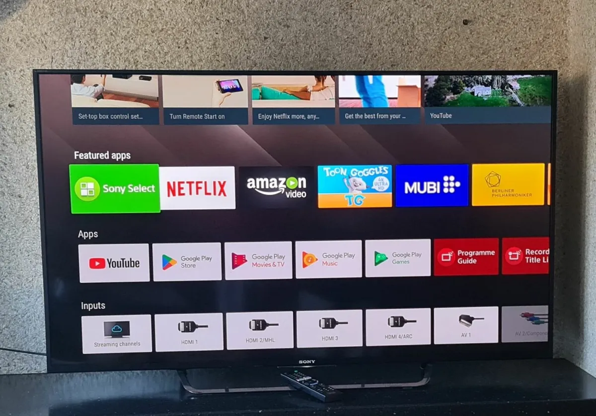 55" Sony KD55X8509C 4K Ultra HD Android Smart TV - Image 1